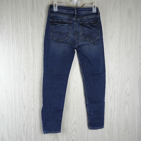 Silver Jeans The Curvy Mid Skinny size 6/L 27 - Picture 5 of 15